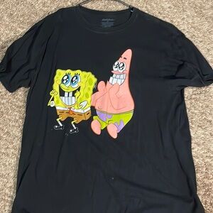 SpongeBob xtra large black t shirt